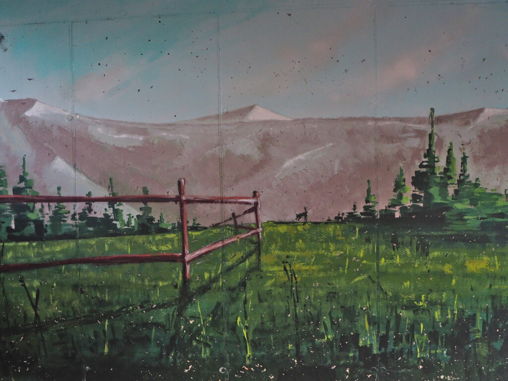 landscape painted on a wall