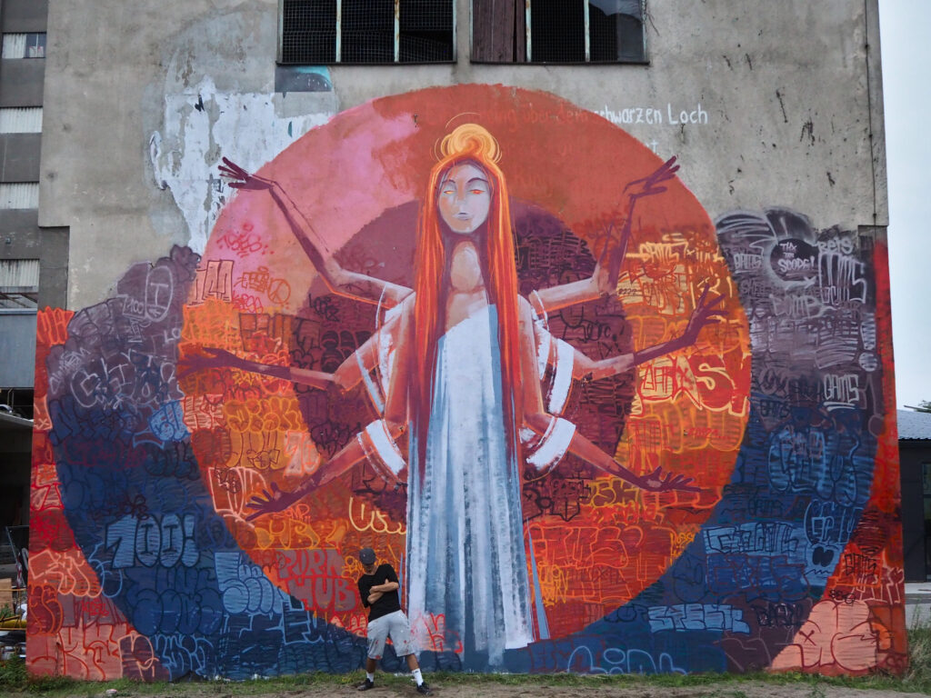 P9194200 Graffiti Street Art Mural Goddess Taggerwerke Graz